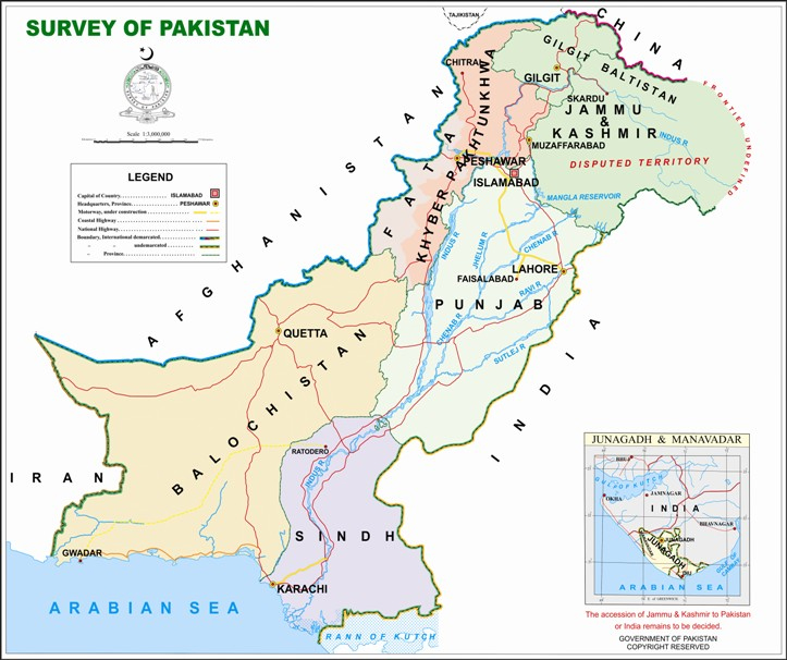 Map of Pakistan